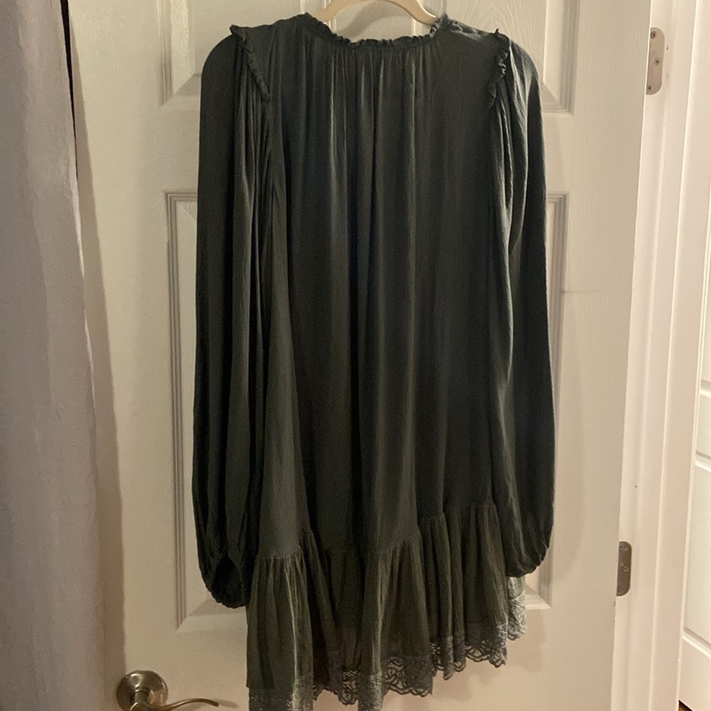 Free People Jeanette lace Victorian Ruffles tunic Top Dress - Picture 7 of 7